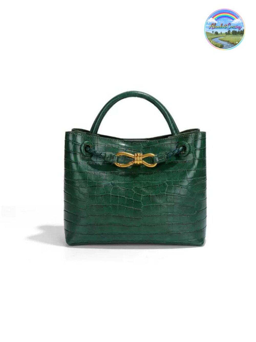 Woven Tote Bag PU Leather Top Handle Shoulder Handbag Womens Daily Purse